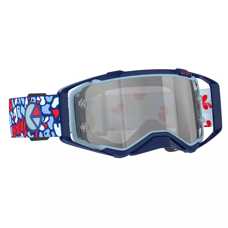 Scott Goggle Prospect X Ethika red/blue silver chrome works - Duell ajovarusteet - 58087 - 1