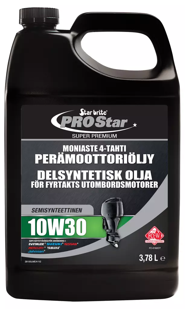 Star brite Moniaste 4-tahti 10W30 Perämoot.öljy synt. 3.78L - Duell venetarvikkeet - 132797 - 1