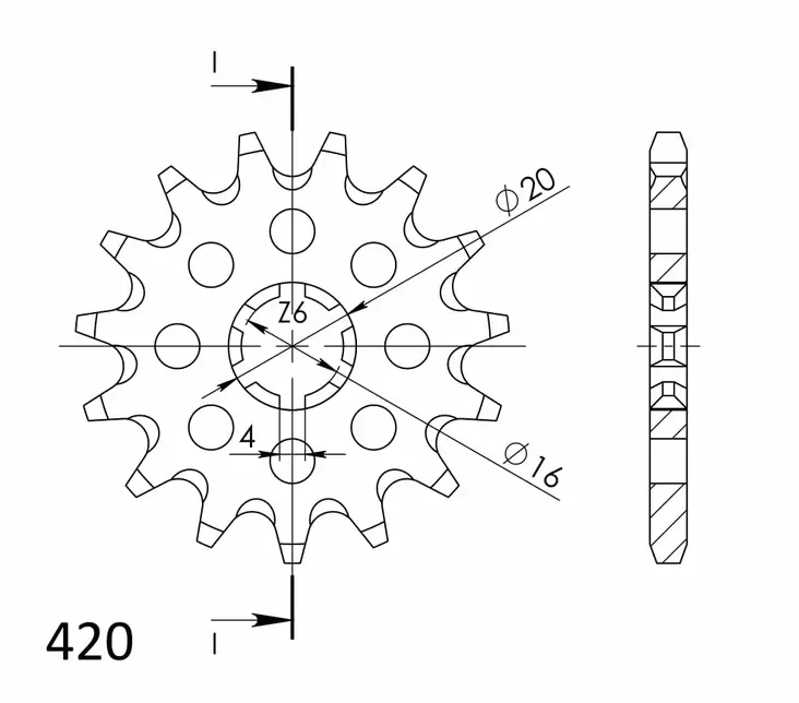 Supersprox / JT Eturatas 546.14 - Duell MP varaosat ja tarvikkeet - 119287 - 1