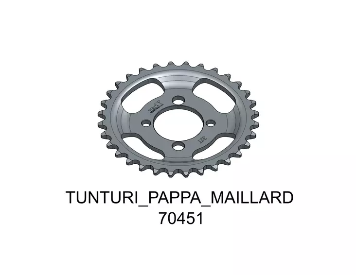 Tec-X Takaratas 32 hammasta (415) Tunturi Pappa - Maillard - Duell mopojen varaosat ja tarvikkeet - 118797 - 1