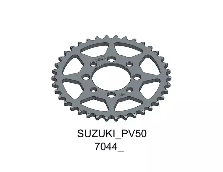 Tec-X Takaratas 38 hammasta (420) Suzuki PV50 - Duell mopojen varaosat ja tarvikkeet - 119467 - 1