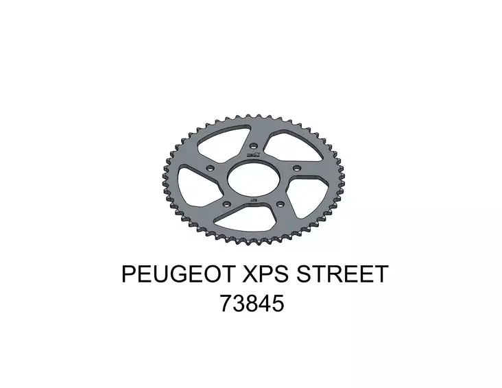 Tec-X Takaratas 52 hammasta (420) Ø62mm Peugeot XPS Street (Aluvanne) - Duell mopojen varaosat ja tarvikkeet - 140917 - 1