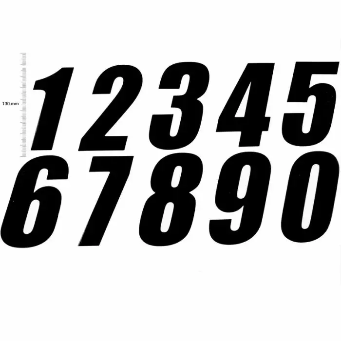 TMV Pro Digits 130mm Black '8' (3pcs) - Duell MP varaosat ja tarvikkeet - 87377 - 1