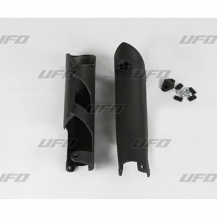 UFO Etuhaarukan suojat KTM125- EXC 08-SX/SXF 07-14 Musta 001 - Duell MP varaosat ja tarvikkeet - 48367 - 1