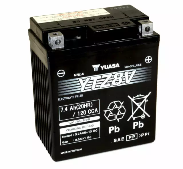 Yuasa akku YTZ8V (wc) factory activated (10) - Duell muut varaosat ja tarvikkeet - 132047 - 1