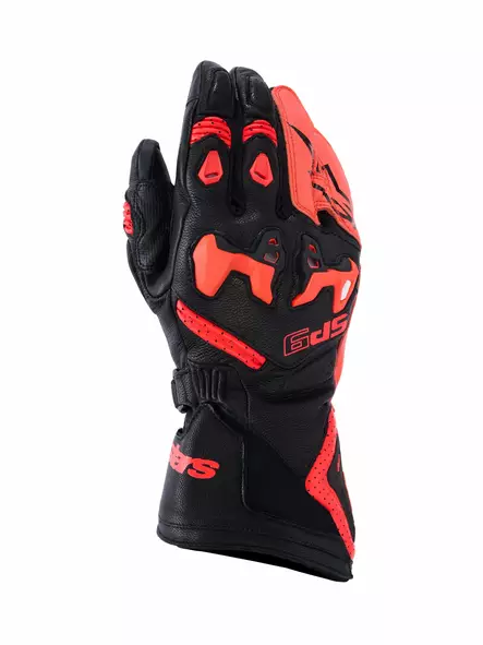 Alpinestars Ajohanskat SP-9 Musta/Punainen Fluo, XL - Duell ajovarusteet - 40267 - 1