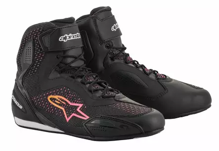 Alpinestars Ajokenkä Lady Faster-3 Rideknit musta/kelt./pinkki, 39 (7.5) - Duell ajovarusteet - 38757 - 1