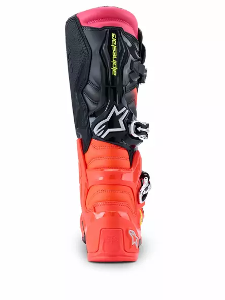 Alpinestars Ajosaapas Tech 7 Musta/Punainen Fluo/Pinkki Fluo, 44.5 (10) - Duell ajovarusteet - 38487 - 1