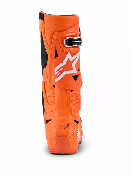 Alpinestars Ajosaapas Vented Tech 10 Fluo Oranssi/Valkoinen, 44.5 - Duell ajovarusteet - 39347 - 1
