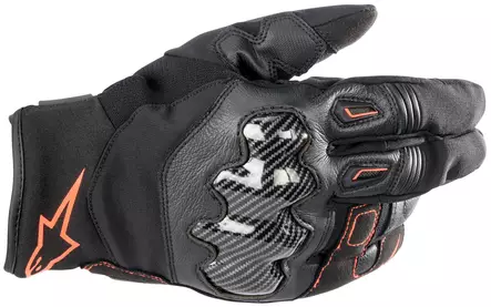 Alpinestars Hanska SMX-1 Vedenpitävä Musta/Punainen Fluo, XL - Duell ajovarusteet - 40147 - 1