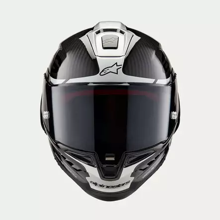 Alpinestars Kypärä Supertech R10 Element Musta/Carb/Hopea, M - Duell ajovarusteet - 36907 - 1