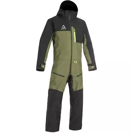 AMOQ Dynamic Haalari Musta/Vihreä/Hivis, 2XL - Duell ajovarusteet - 52017 - 1