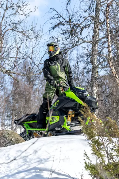 AMOQ Dynamic Haalari Vuorellinen Musta/Vihreä/Hivis, 2XL - Duell ajovarusteet - 51447 - 1