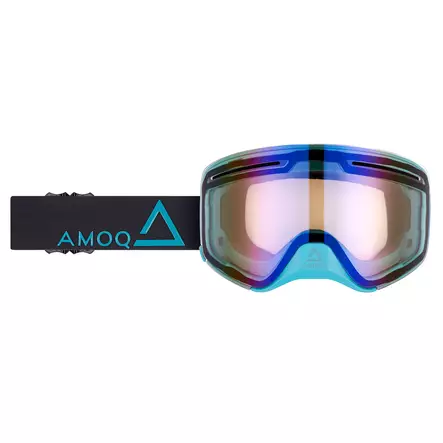 AMOQ Vision Vent+ Magnetic Ajolasit Musta-Turkoosi - Sininen Peili - Duell ajovarusteet - 141027 - 1