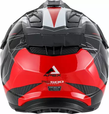 APEX Kypärä AC500 Carbon Sahara valkoinen/punainen/sininen kiiltävä L - Duell ajovarusteet - 33697 - 1