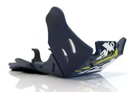 AXP Xtrem HDPE Skid Plate Blue Husqvarna FE250/FE350 17-23 - Duell MP varaosat ja tarvikkeet - 86437 - 1