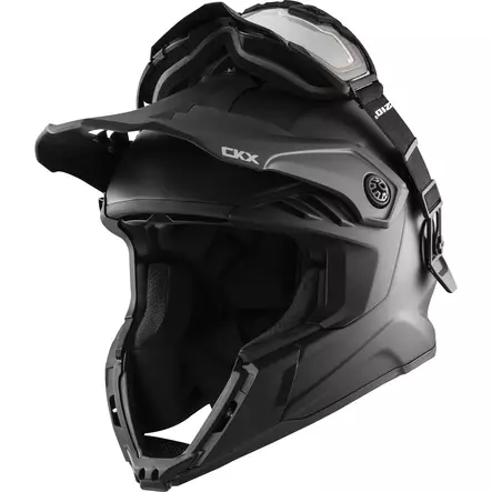 CKX Kypärä + Lasit Sähkölinssillä TITAN Airflow Mattamusta XS - Duell ajovarusteet - 59287 - 1