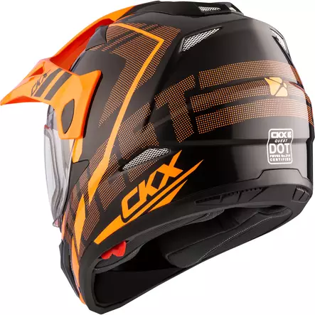 CKX Kypärä QUEST RSV Moosek Sähkövisiirillä Oranssi XS - Duell ajovarusteet - 59107 - 1