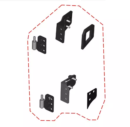 DFK Oikean Oven saranat Can-Am Traxter 2024- - Duell ATV varaosat ja tarvikkeet - 29967 - 1