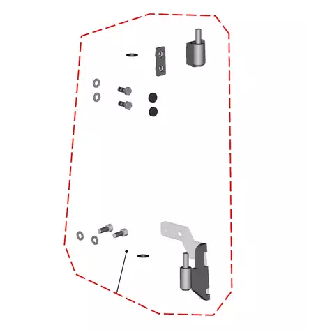 DFK Oven Saranasarja Vasen Polaris Ranger 570 Midsize 2022-> - Duell ATV varaosat ja tarvikkeet - 29277 - 1