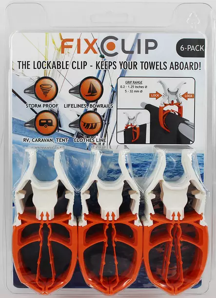 FIXCLIP 6-pack valkoinen - Duell venetarvikkeet - 135577 - 1