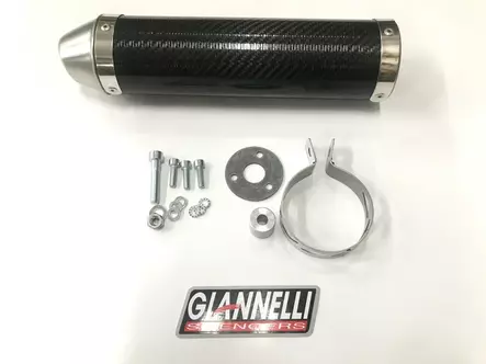 Giannelli Enduro 2T Äänenvaimentaja, Hiilikutu (E-hyv.), Aprilia 06- / Derbi 09 - Duell mopojen varaosat ja tarvikkeet - 114977 - 1