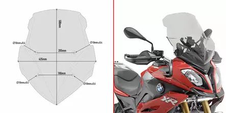 GIVI SPOILER BMW S1000XR (15-16) - Duell MP varaosat ja tarvikkeet - 100987 - 1