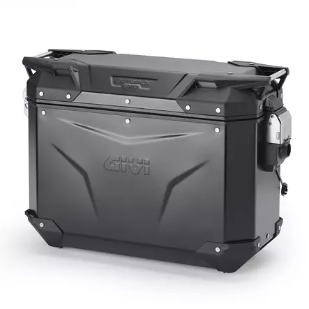 Givi Trekker Outback EVO Black alum. side-case left 37 ltr sold without lock - Duell MP varaosat ja tarvikkeet - 104177 - 1