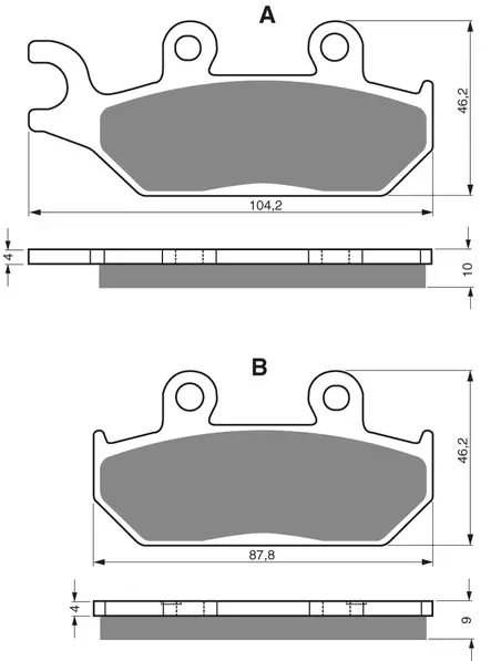GOLDFREN Jarrupalat 033 Ceramic carbon AD - Duell MP varaosat ja tarvikkeet - 67997 - 1