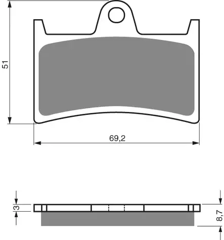 GOLDFREN Jarrupalat 070 Ceramic carbon AD - Duell MP varaosat ja tarvikkeet - 67567 - 1