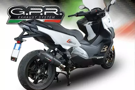 GPR Bmw C 650 Sport 2016/20 e4 EC-Approv. slip-on exhaust GP Evo4 Black Titaniu - Duell MP varaosat ja tarvikkeet - 109567 - 1