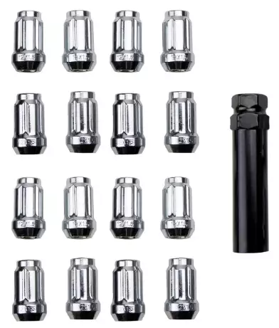 ITP Pyöränmutterisarja 12 x 1.25mm 60° kartio kromi sis.avain 20 kpl - Duell ATV varaosat ja tarvikkeet - 28537 - 1