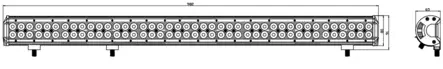Kinwons Led Kaukovalopaneeli 10-30V 252W Combo - Duell ATV varaosat ja tarvikkeet - 138397 - 1