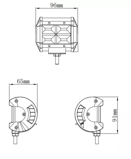 Kinwons Led Kaukovalopaneeli 10-30V 48W Flood - Duell ATV varaosat ja tarvikkeet - 138497 - 1