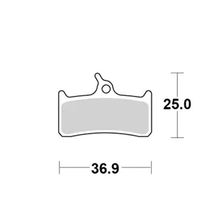 Motomaster Brake pad bicycle Organic: Shimano XT BR-M755 Grimeca System - Duell MP varaosat ja tarvikkeet - 120367 - 1