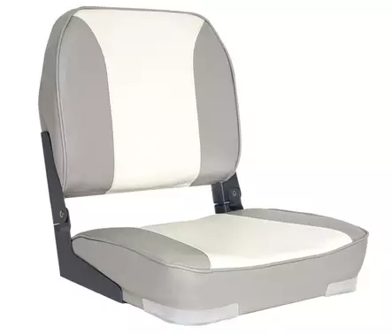 OS DELUXE FOLD DOWN SEAT UPHOLSTERED GREY/WHITE - Duell venetarvikkeet - 132487 - 1