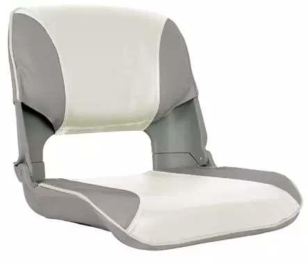 OS SKIPPER SEAT FOLDING UPHOLSTERED GREY/WHITE - Duell venetarvikkeet - 132987 - 1