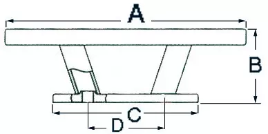 Osculati Nordik pollari RST 150mm - Duell venetarvikkeet - 5917 - 1