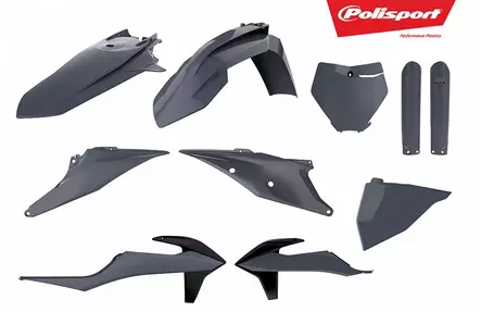 Polisport plastic kit SX/SX-F 2019-22 Nardo harmaa (1) - Duell MP varaosat ja tarvikkeet - 129167 - 1
