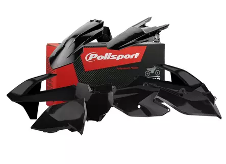Polisport plastic kit SX/SXF 16-18 Black (1) - Duell MP varaosat ja tarvikkeet - 129617 - 1