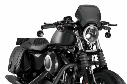 Puig Aluminium Front Plate For Harley Davidson C/Black - Duell MP varaosat ja tarvikkeet - 99467 - 1