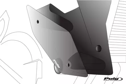Puig Downforce Naked Side Spoilers Yamaha Mt-09 21' C/Black - Duell MP varaosat ja tarvikkeet - 98327 - 1