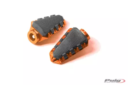 Puig Footrests Hi-Tech Trail Right/Left C/Orange - Duell MP varaosat ja tarvikkeet - 91297 - 1