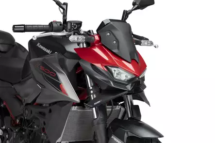 Puig Frontal Spoiler Naked Kawasaki Z500 24' C/Matt Bla - Duell MP varaosat ja tarvikkeet - 95287 - 1