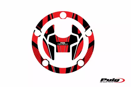 Puig Fuel Cap Cover Radikal Suzuki C/Red - Duell MP varaosat ja tarvikkeet - 89457 - 1
