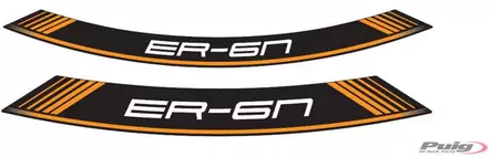 Puig Kit 8 Rim Strips Er6 C/Orange - Duell MP varaosat ja tarvikkeet - 90327 - 1