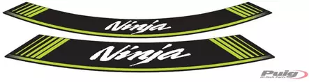 Puig Kit 8 Rim Strips Ninja C/Green - Duell MP varaosat ja tarvikkeet - 93047 - 1