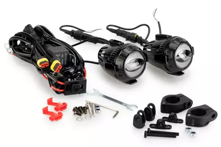 Puig Kit Auxiliary Lights Beam 3.0 Homo. + Clamps - Duell MP varaosat ja tarvikkeet - 96967 - 1