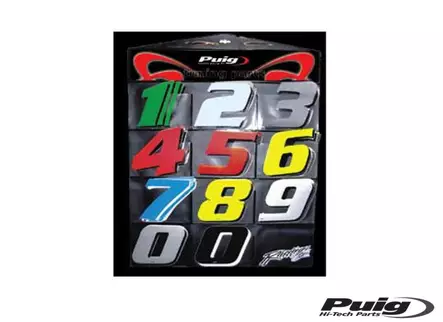 Puig Number 5 115Mm. C/White 5 Units - Duell MP varaosat ja tarvikkeet - 93827 - 1