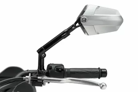 Puig Rear Mirror Mod. Explorer Homolog. Left C/Black-Al - Duell MP varaosat ja tarvikkeet - 99937 - 1